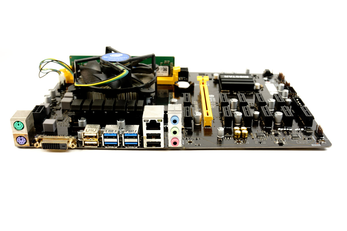 BIOSTAR TB250 BTC マイニング CPU メモリ付き