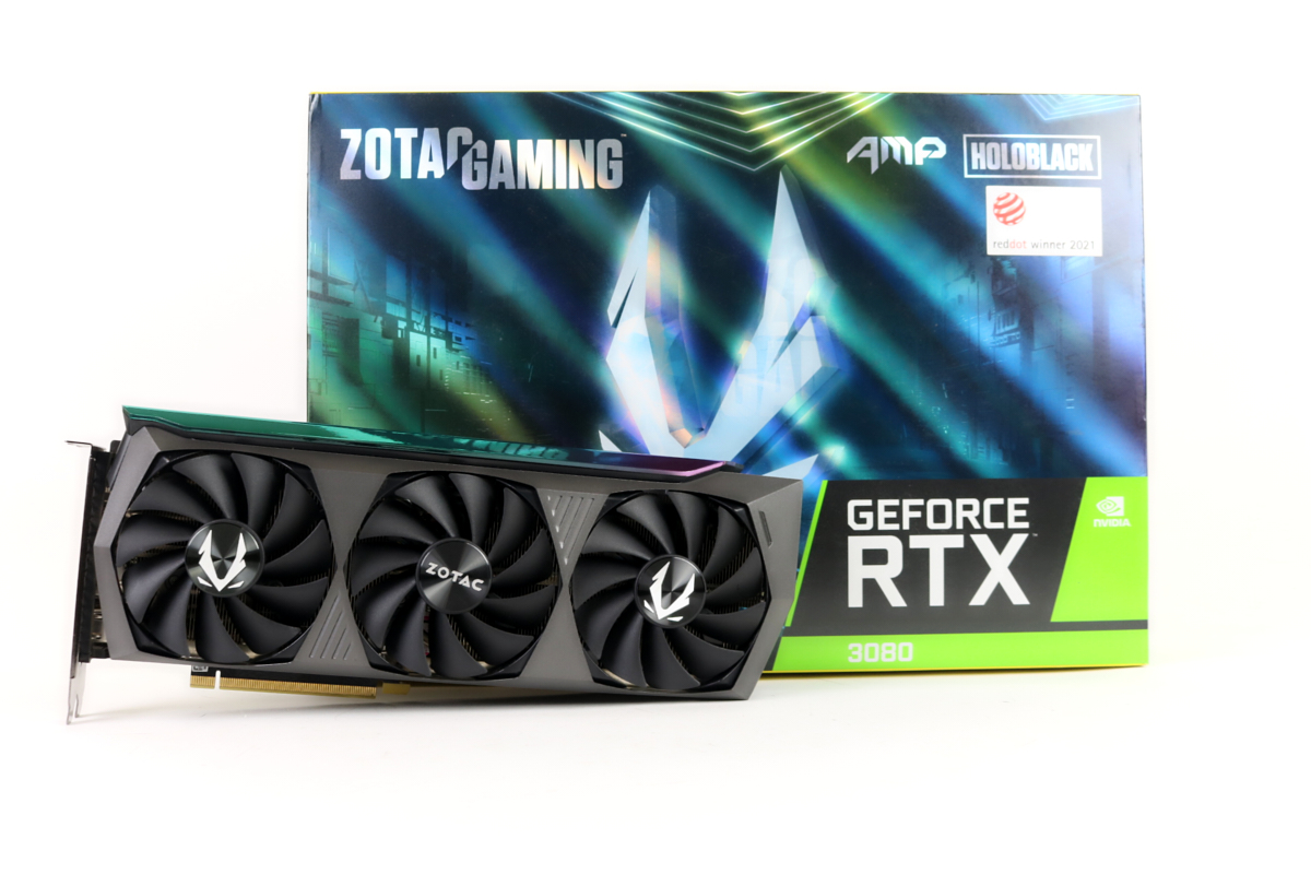 Geforce RTX 3080 10GB ZOTAC HOLOBLACK Zotac GeForce RTX 3080 10GB AMP Holo GPU w/Box | 1yr