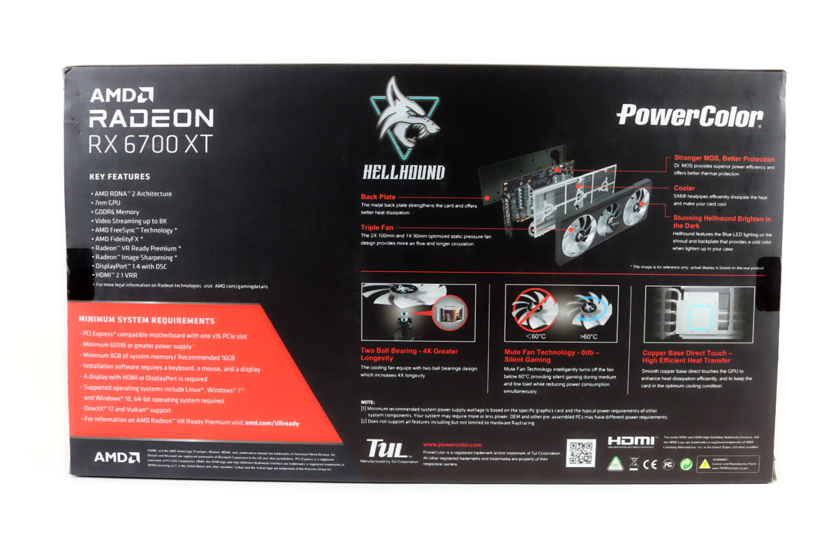 PowerColor Radeon RX 6700 XT 12GB Hellhound GPU w/Box | 1yr