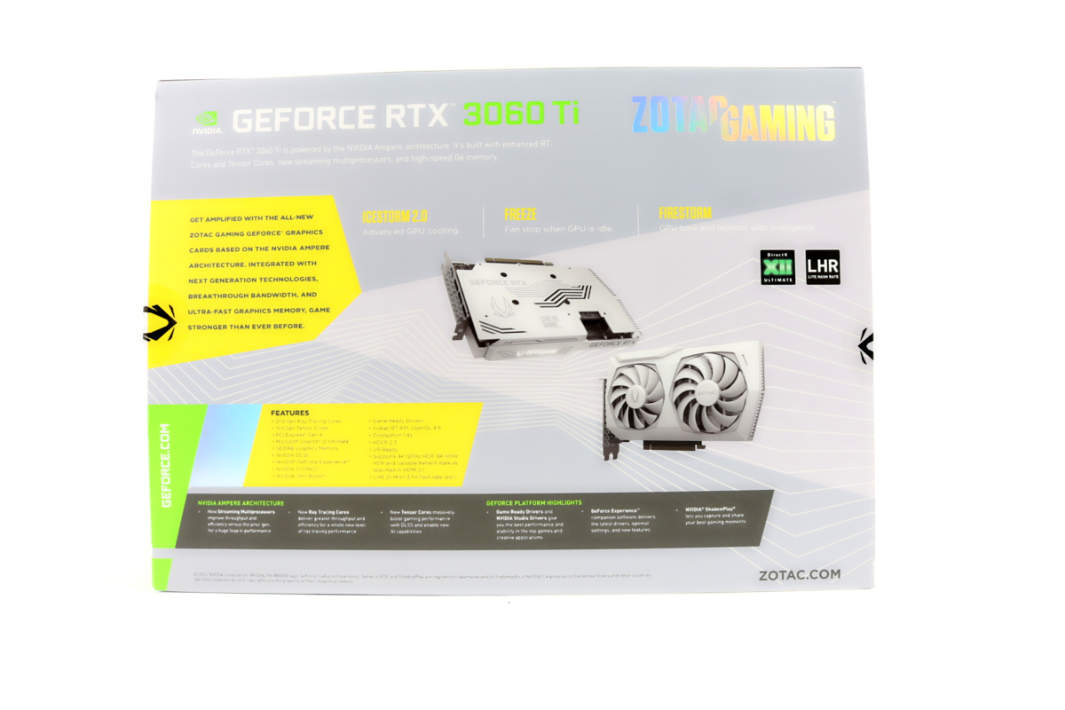 Zotac GeForce RTX 3060 Ti 8GB AMP White w/Box GPU | 1yr Warranty