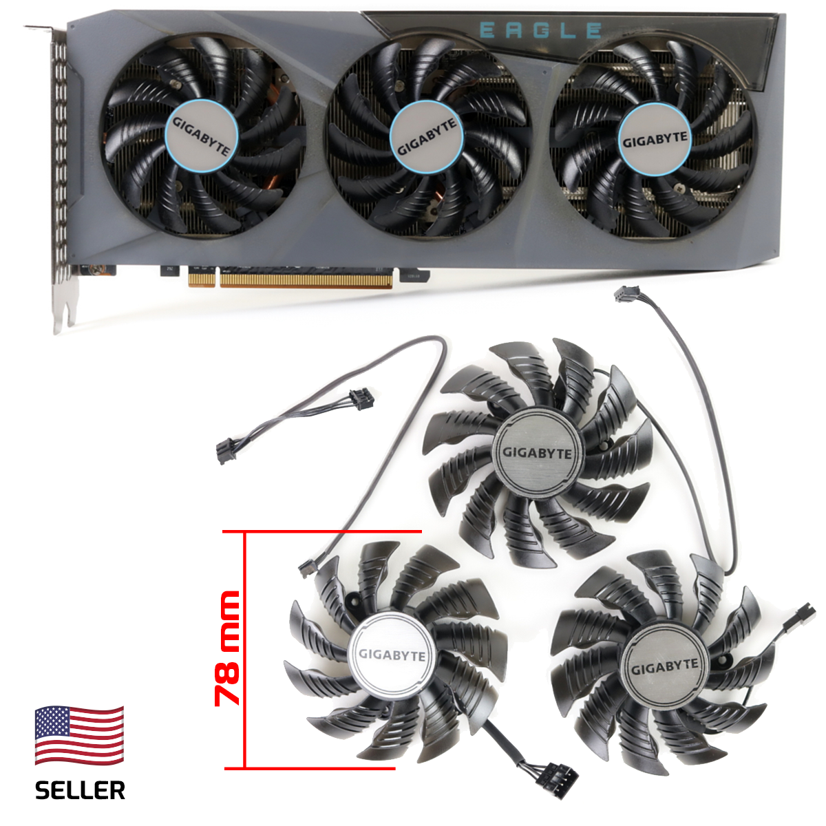 PCパーツ RTX 3070 EAGLE OC 8G GIGABYTE GeForce RTX 3070 EAGLE OC 8G GDDR6 (rev. 2.0) VR