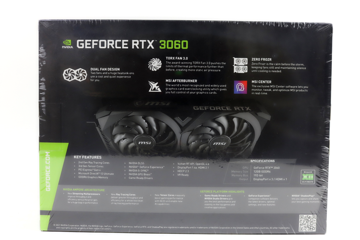 MSI GeForce RTX 3060 12GB Ventus 2X OC w/Box | Brand New, Fast Ship!