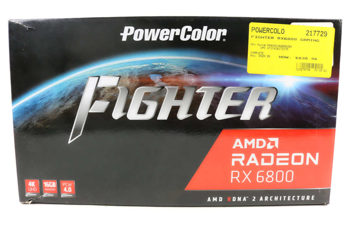 Powercolor Radeon RX 6800 16GB Fighter GPU w/Box | 1yr Warranty