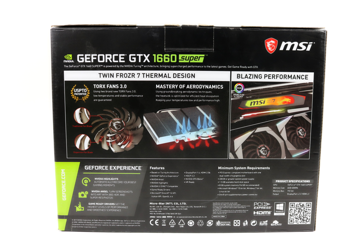MSI GeForce GTX 1660 Ti GAMING X 箱付き Amazon.com: MSI Gaming GeForce GTX 1660 Ti 192-bit HDMI/DP