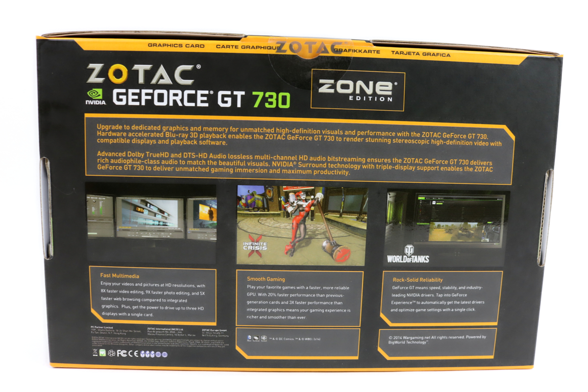 Zotac GeForce GT 730 4GB Zone Edition Low Profile Passive