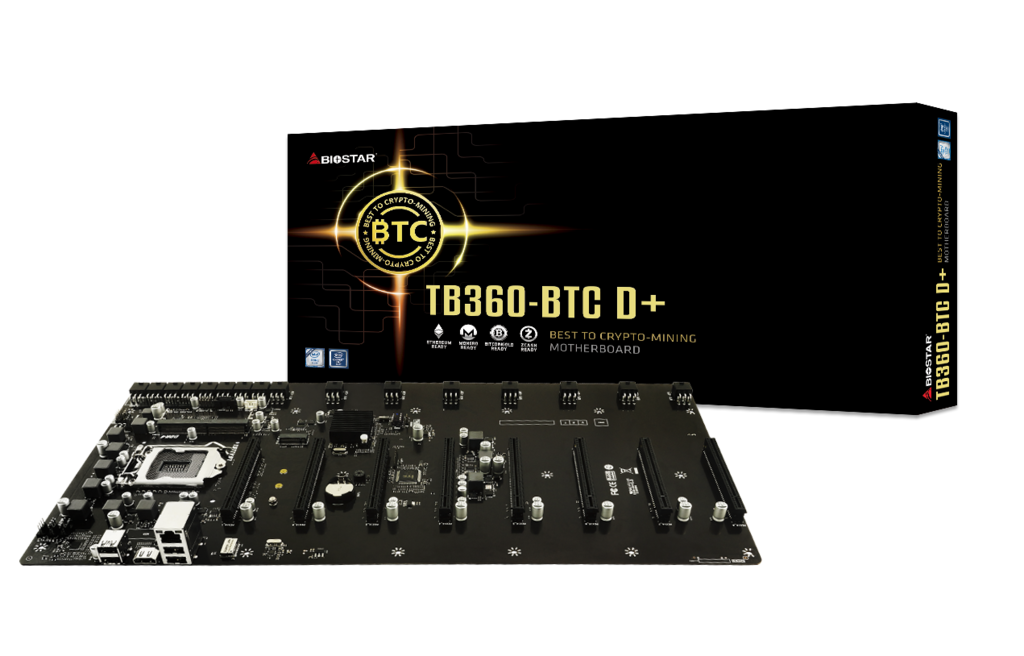 BIOSTAR TB360-BTC D+ LGA1151 Riserless 8 GPU Mining Motherboard | Brand New, ...