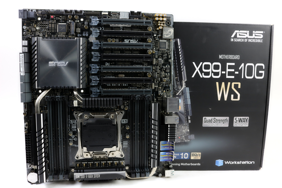 E 10g Ws X99e Материнская плата Asus X99-E-10G WS CEB S-2011-v3 X99