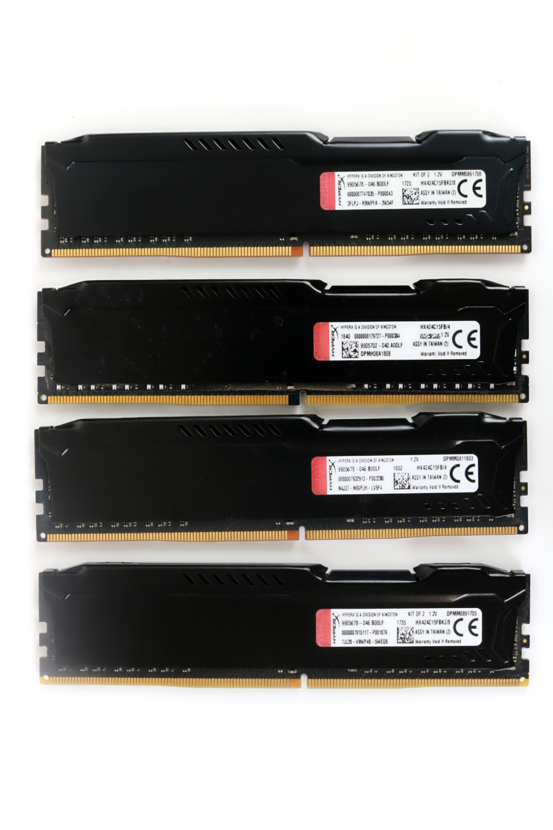 Kingston Hyper-X Fury 16GB (4x4GB) DDR4 2400 Memory RAM