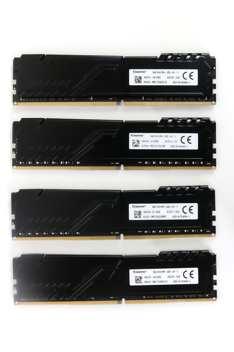 Kingston Hyper-X Fury 64GB (4x16GB) DDR4 3200 Memory Kit RAM