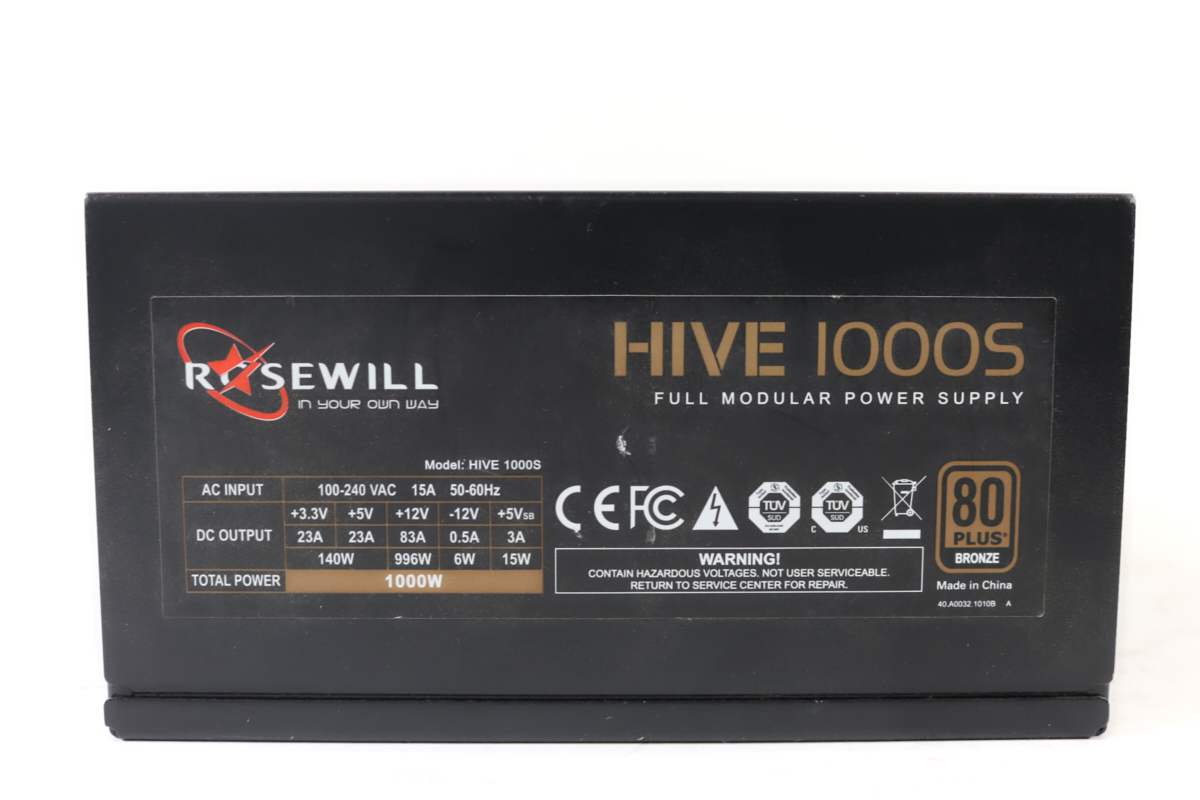 Rosewill Hive 1000S 1000W Power Supply PSU - P3, Burnt Port